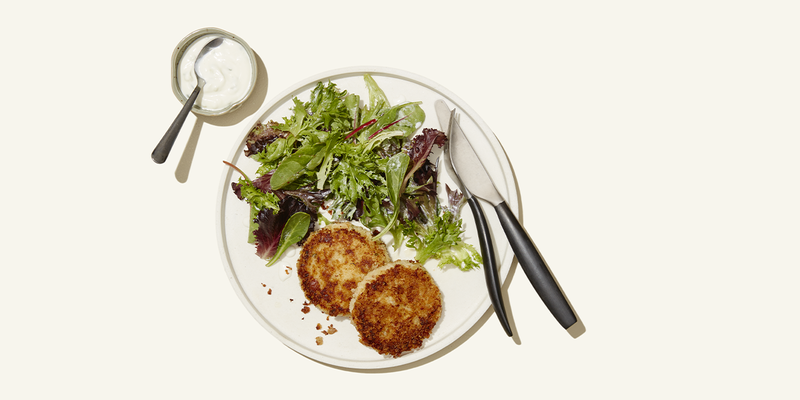 TZATZIKI TUNA POTATO CAKES